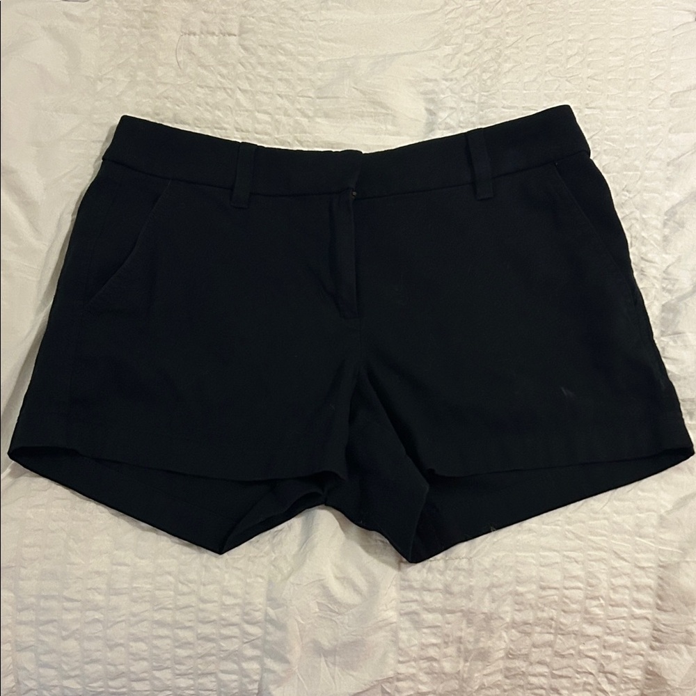 J. Crew Women's High Waist Black Shorts